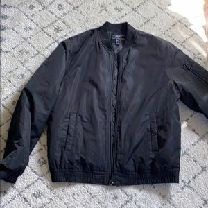 Black bomber jacket